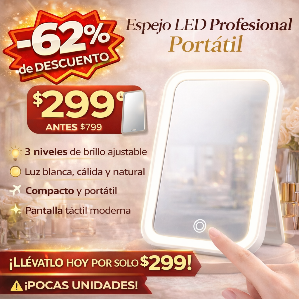 Espejo led de maquillaje led