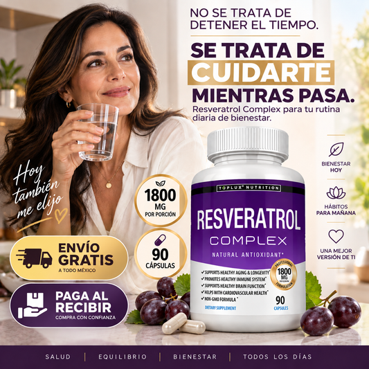 Suplemento Resveratrol Complex Toplux 90